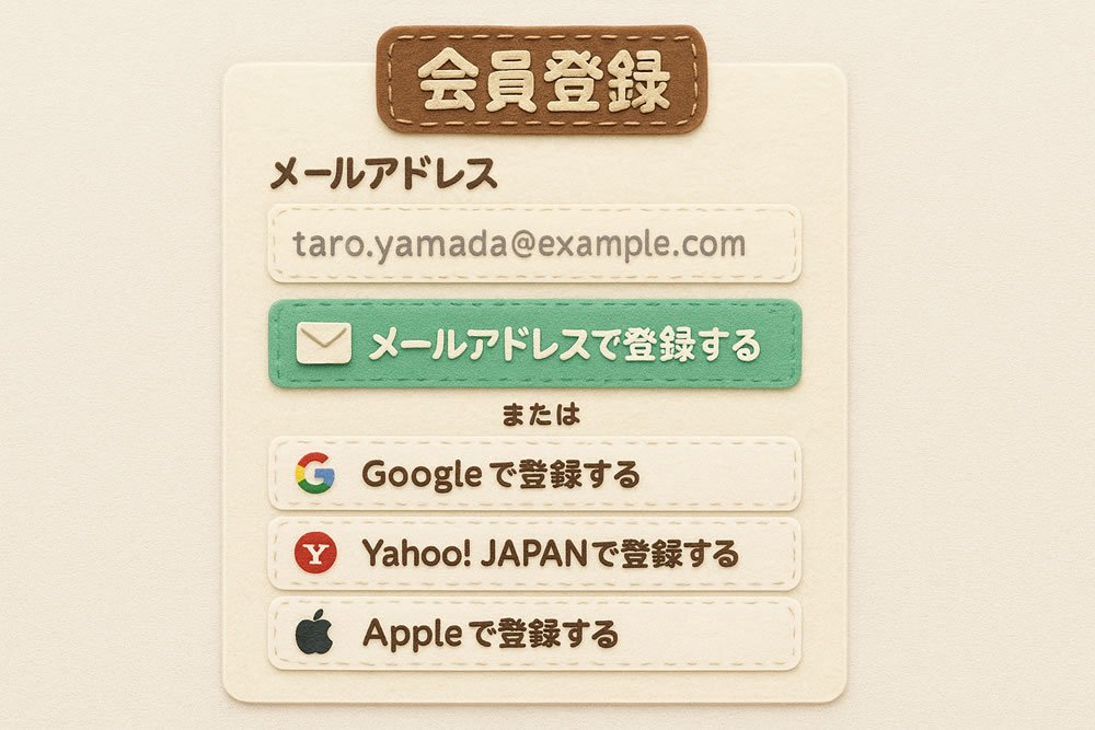 ココナラに無料登録をする