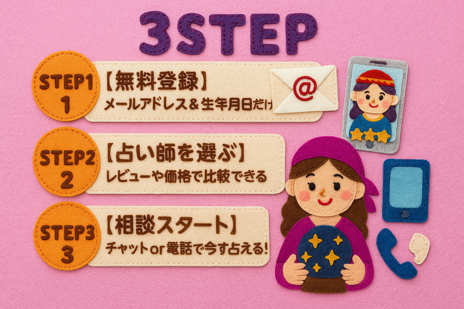 ココナラ占いの始め方(3STEP)